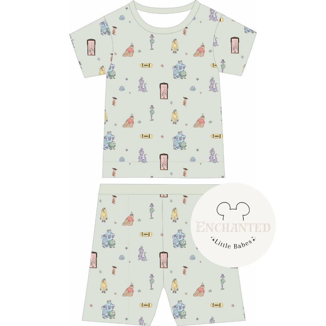 Monsters Bamboo Pjs